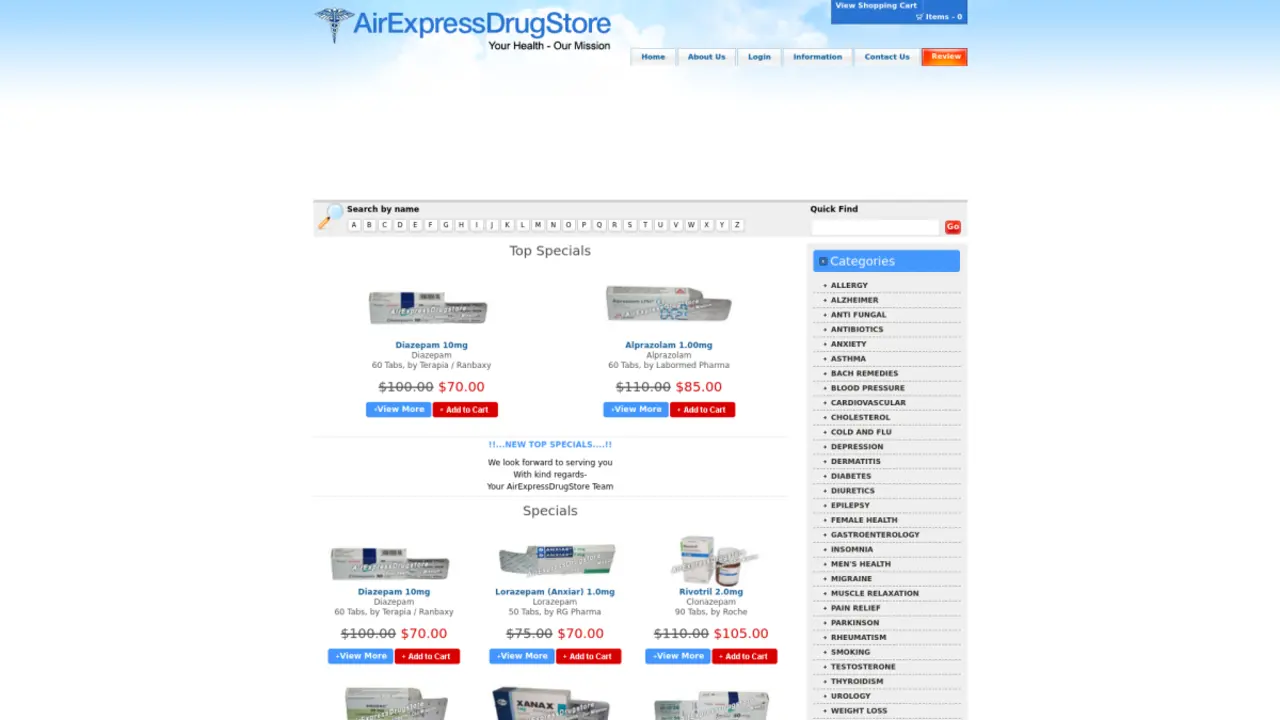 Comprehensive Review of AirExpressDrugStore.com - Your Go-To Online Pharmacy Guide