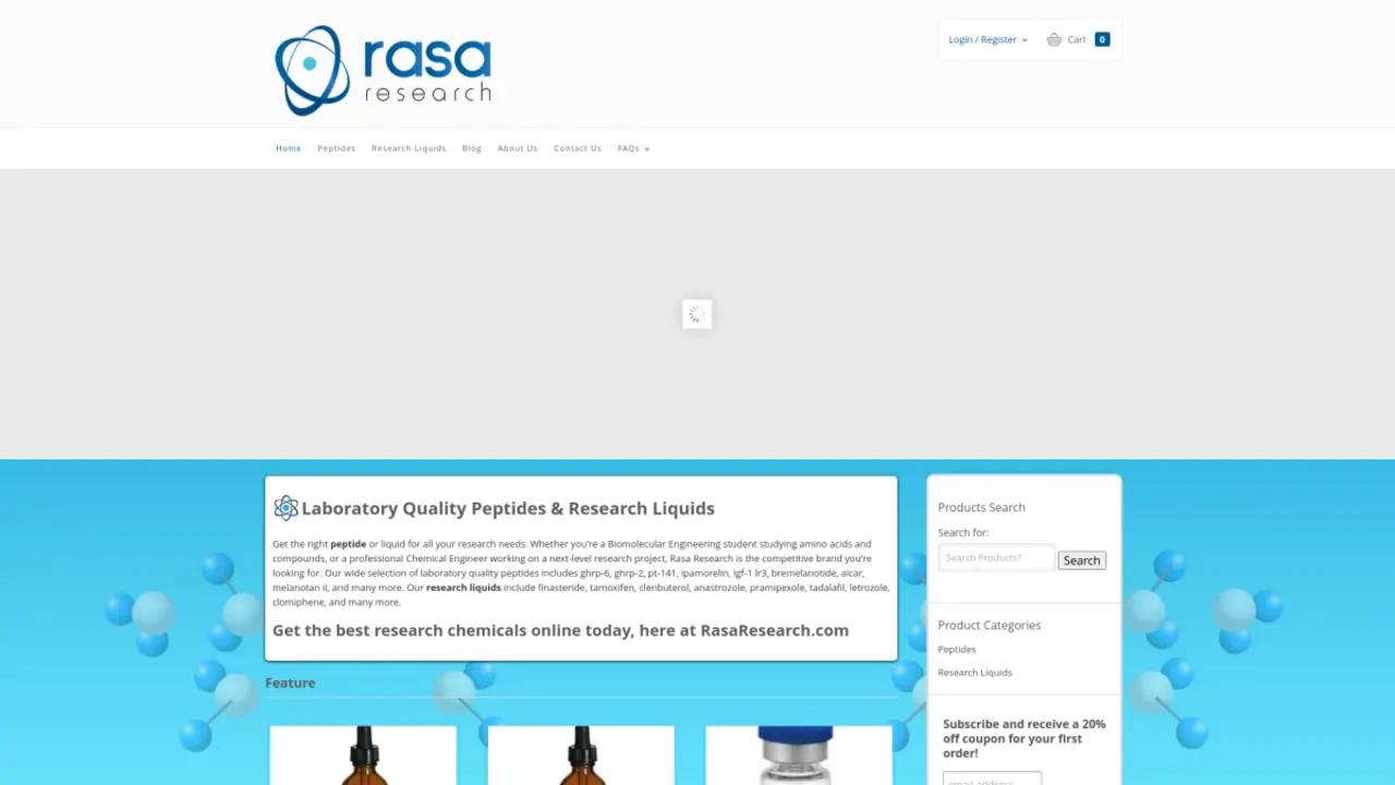 In-Depth Review of RasaResearch.com: Your Trusted Source for High-Quality Peptides & Research Chemicals