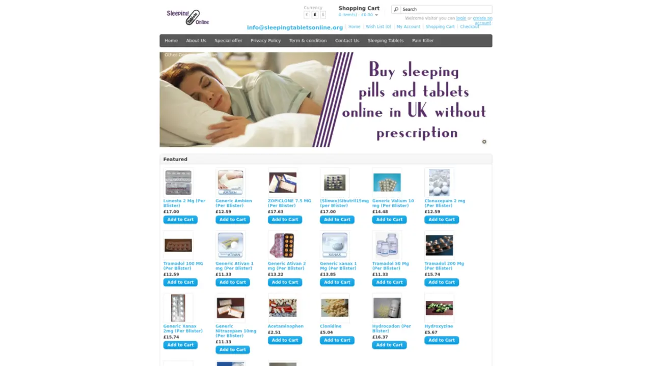 In-Depth Review of Sleepingtabletsonline.org – Your UK Source for Zopiclone, Tramadol, and More