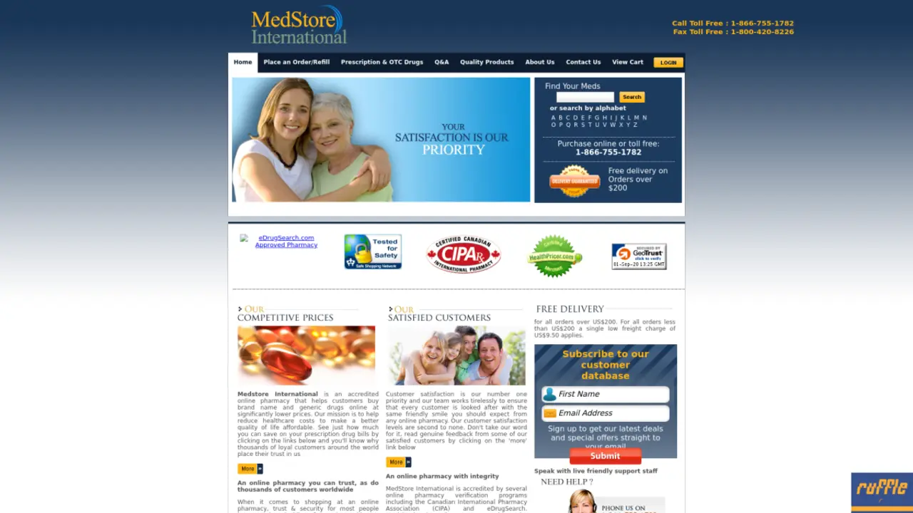 Medstore International Review: Your Trusted Online Pharmacy for Prescription Meds