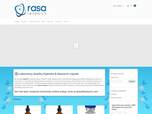 In-Depth Review of RasaResearch.com: Your Trusted Source for High-Quality Peptides & Research Chemicals