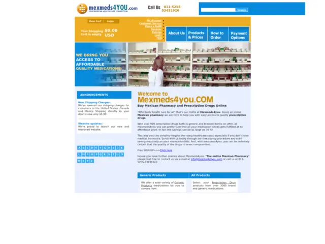 MexMeds4You.com Review: Trusted Mexican Online Pharmacy & Affordable Prescription Drugs