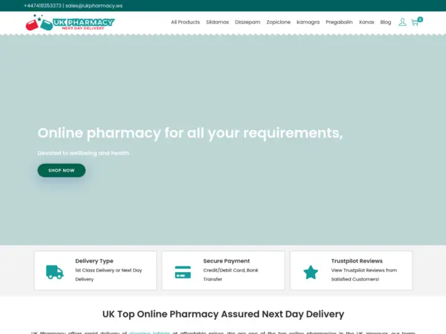 Comprehensive Review of UKpharmacy.ws – Trusted UK Online Pharmacy with Fast Next Day Delivery